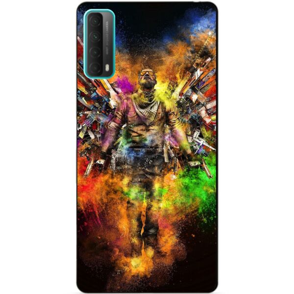 

Силиконовый бампер чехол Candy для Huawei P Smart 2021 с рисунком Воин
