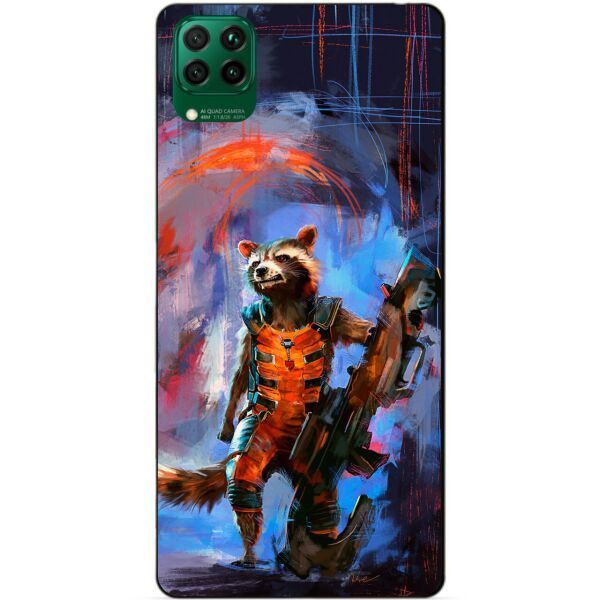 

Силиконовый чехол бампер Candy для Huawei P40 Lite с рисунком Реактивный енот