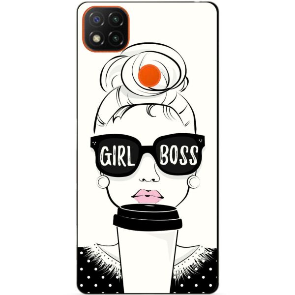 

Силиконовый бампер чехол Candy для Xiaomi Redmi 9c с рисунком Girl Boss
