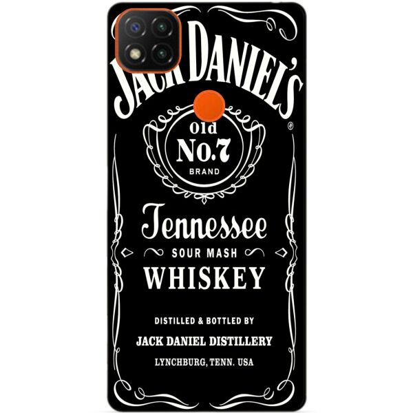 

Силиконовый бампер чехол Candy для Xiaomi Redmi 9c с рисунком Jack Daniels