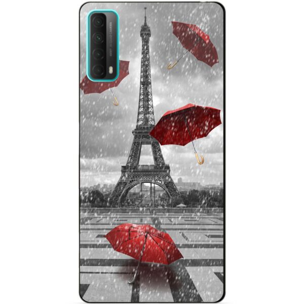 

Силиконовый бампер чехол Candy для Huawei P Smart 2021 с рисунком Дождь в Париже