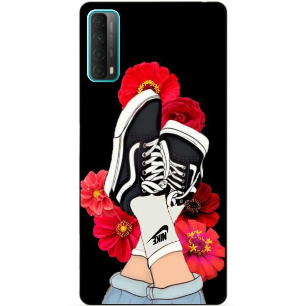 

Силиконовый бампер чехол Candy для Huawei P Smart 2021 с рисунком Кеды