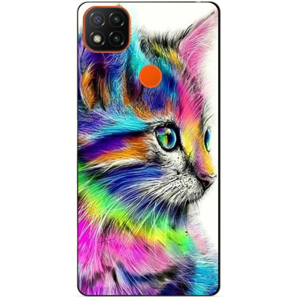 

Силиконовый бампер чехол Candy для Xiaomi Redmi 9c с рисунком Акварельный котик