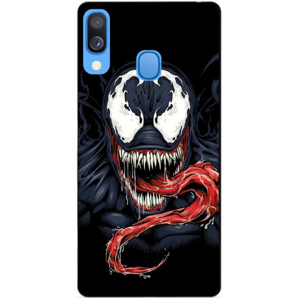 

Силиконовый бампер чехол Candy для Samsung A40 2019 Galaxy A405f с рисунком Веном