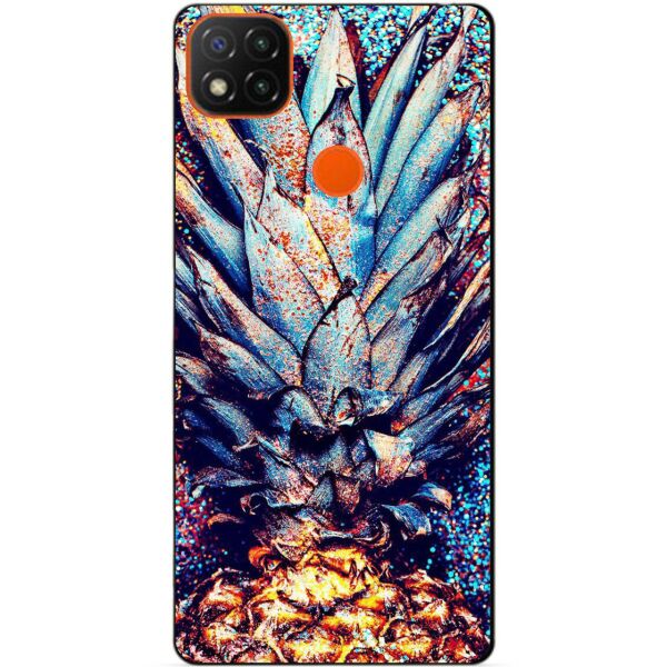 

Силиконовый бампер чехол Candy для Xiaomi Redmi 9c с рисунком Ананас