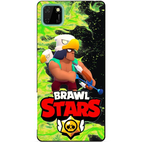 

Силиконовый чехол бампер Candy для Huawei Y5p с Героем Brawl Stars Бо
