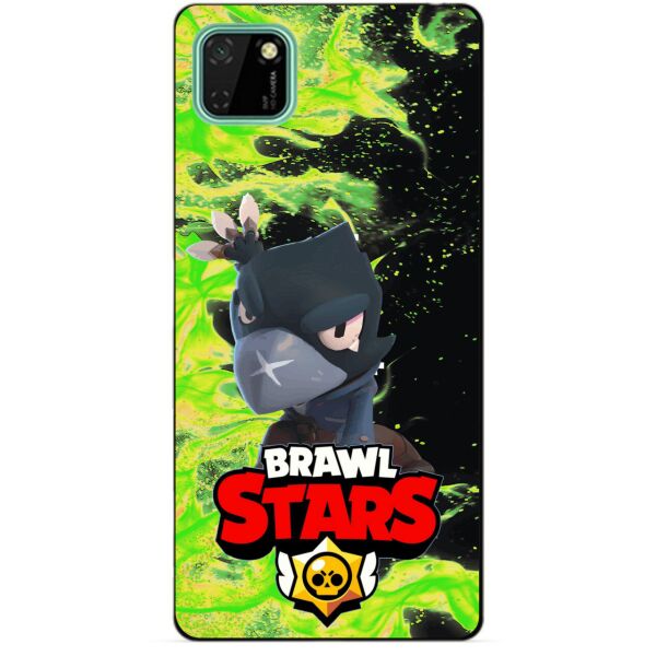 

Силиконовый чехол бампер Candy для Huawei Y5p с Героем Brawl Stars Ворон
