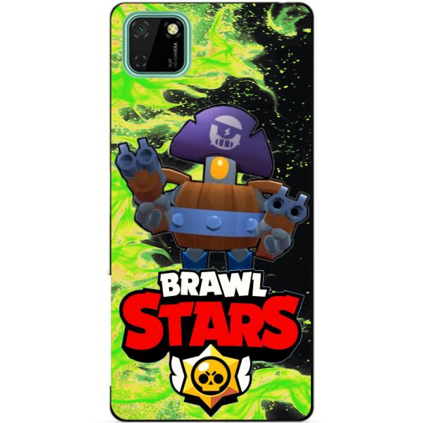 

Силиконовый чехол бампер Candy для Huawei Y5p с Героем Brawl Stars Деррил