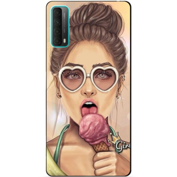 

Силиконовый бампер чехол Candy для Huawei P Smart 2021 с рисунком Мороженое