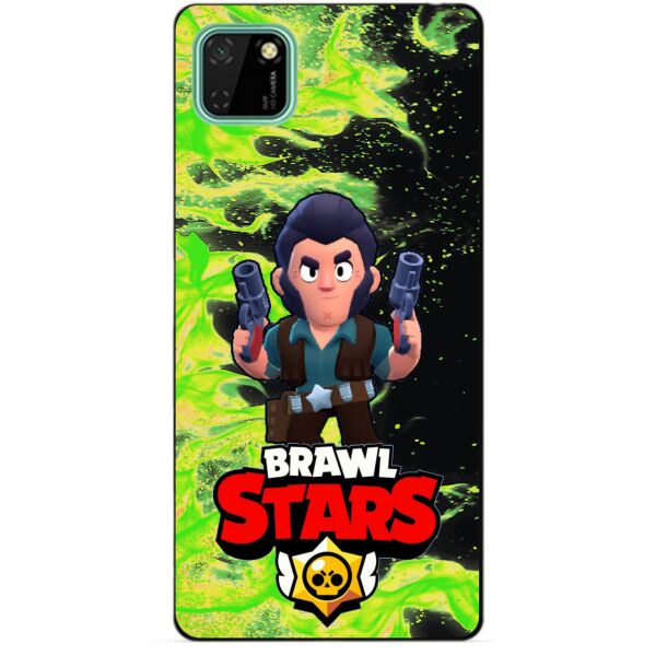 

Силиконовый чехол бампер Candy для Huawei Y5p с Героем Brawl Stars Кольт