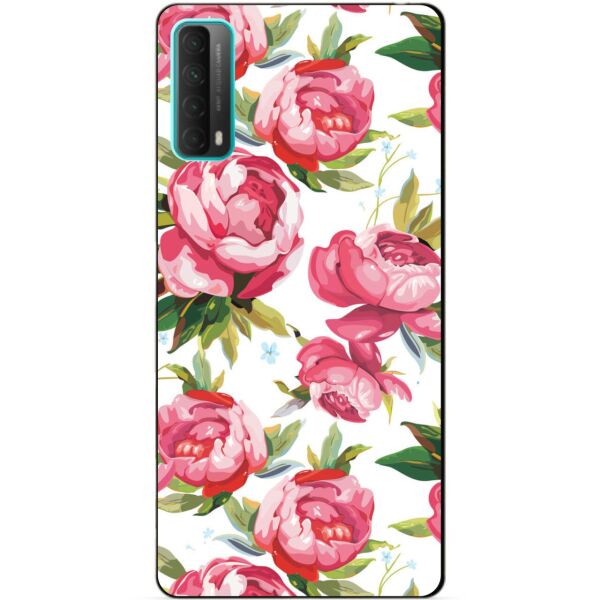

Силиконовый бампер чехол Candy для Huawei P Smart 2021 с рисунком Пионы