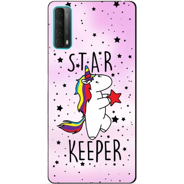 

Силиконовый бампер чехол Candy для Huawei P Smart 2021 с рисунком Пони Единорог