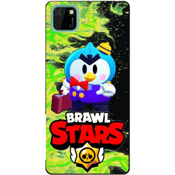 

Силиконовый чехол бампер Candy для Huawei Y5p с Героем Brawl Stars Мистер П.