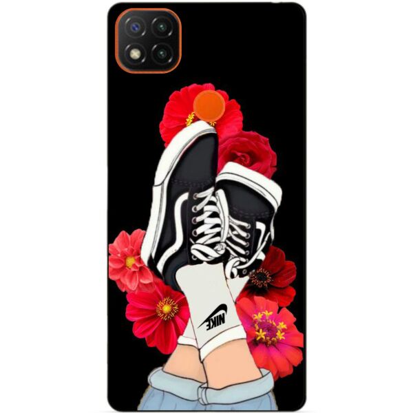 

Силиконовый бампер чехол Candy для Xiaomi Redmi 9c с рисунком Кеды