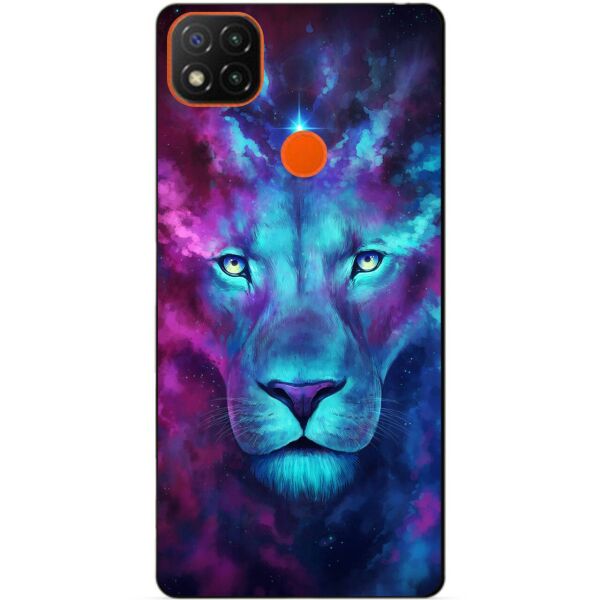 

Силиконовый бампер чехол Candy для Xiaomi Redmi 9c с рисунком Космический лев