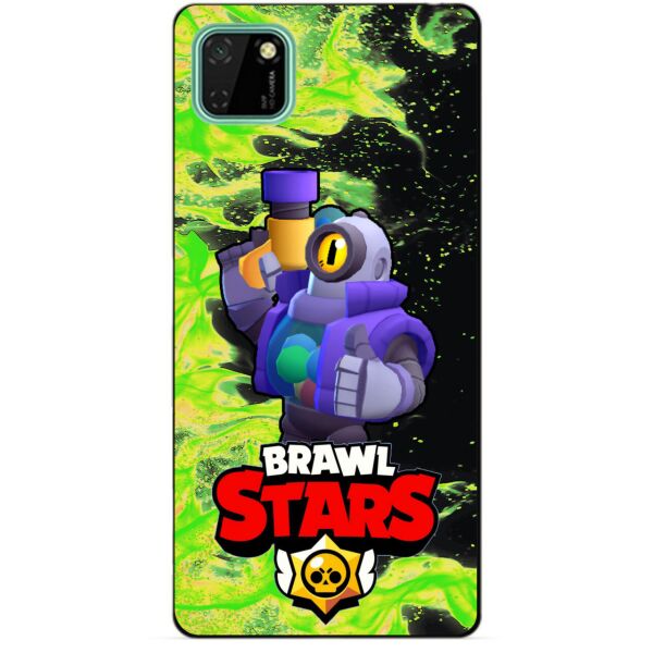 

Силиконовый чехол бампер Candy для Huawei Y5p с Героем Brawl Stars Рико