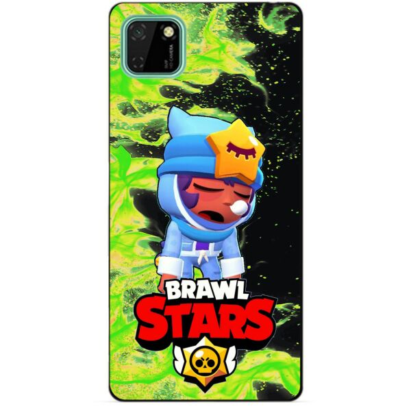 

Силиконовый чехол бампер Candy для Huawei Y5p с Героем Brawl Stars Сонный Сэнди