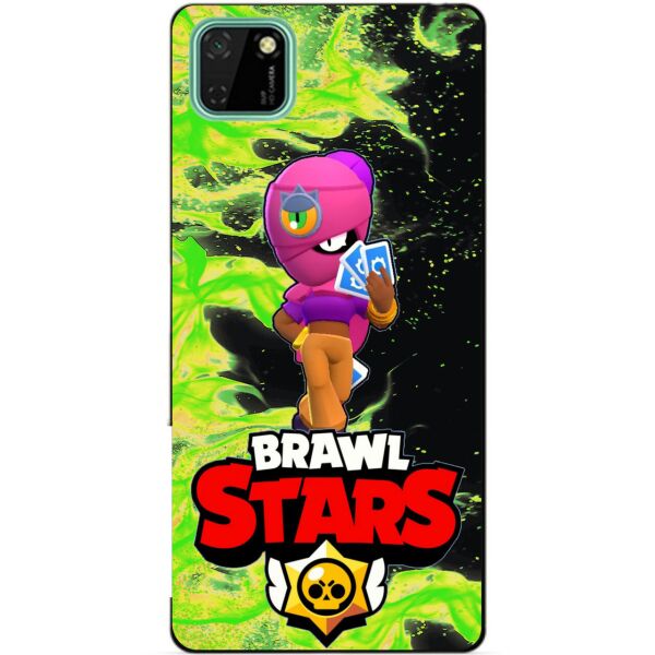 

Силиконовый чехол бампер Candy для Huawei Y5p с Героем Brawl Stars Тара