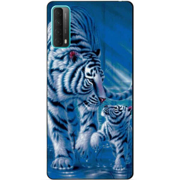 

Силиконовый бампер чехол Candy для Huawei P Smart 2021 с рисунком Тигры