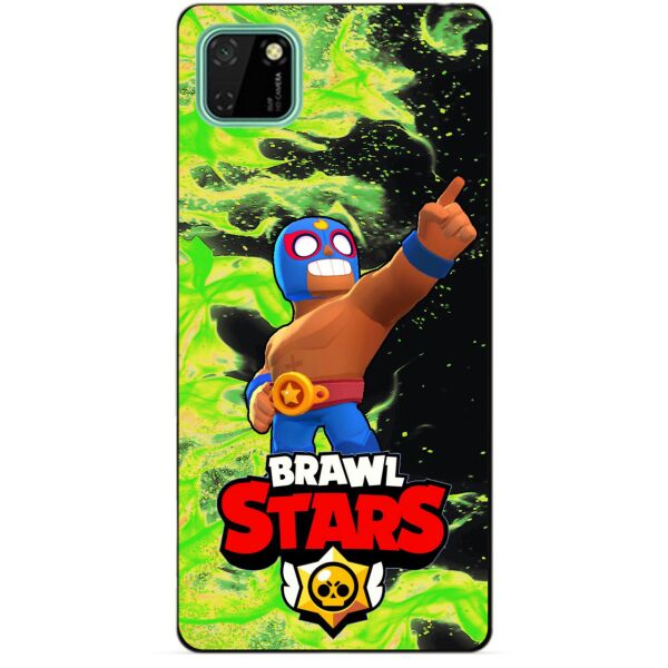 

Силиконовый чехол бампер Candy для Huawei Y5p с Героем Brawl Stars Эль Примо