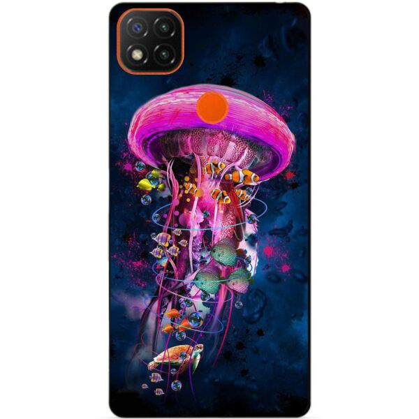

Силиконовый бампер чехол Candy для Xiaomi Redmi 9c с рисунком Медуза