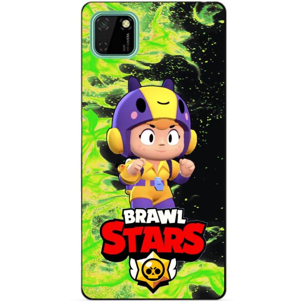 

Силиконовый чехол бампер Candy для Huawei Y5p с героем Бравл Старс Беа