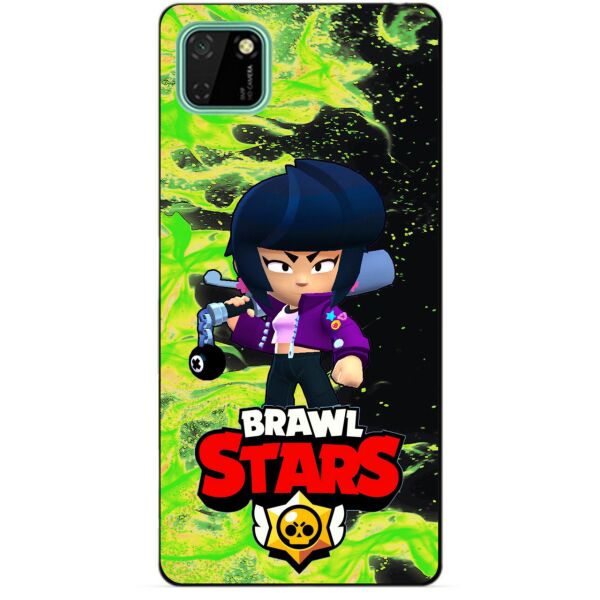 

Силиконовый чехол бампер Candy для Huawei Y5p с героем Бравл Старс Биби