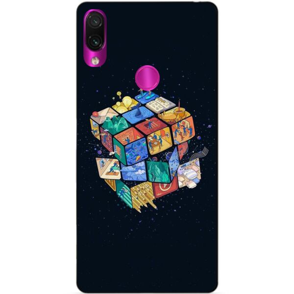 

Чехол силиконовый Candy для Xiaomi Redmi 7 с рисунком Кубик Рубика