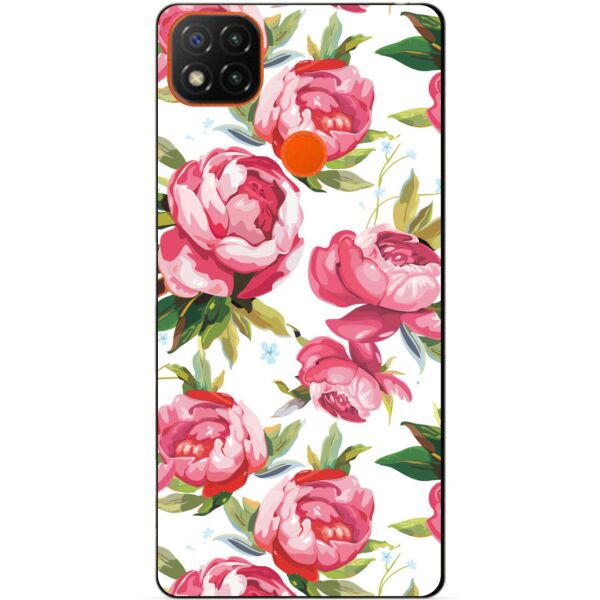 

Силиконовый бампер чехол Candy для Xiaomi Redmi 9c с рисунком Пионы