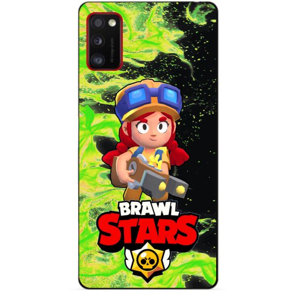 

Силиконовый бампер чехол Candy для Samsung A41 Galaxy A415f с Героем Бравл Старс Джесси