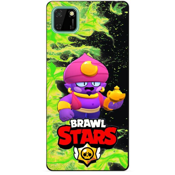 

Силиконовый чехол бампер Candy для Huawei Y5p с героем Бравл Старс Джин
