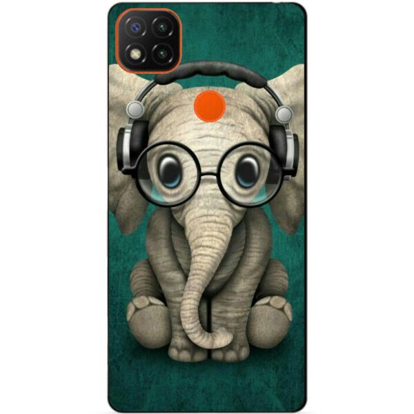 

Силиконовый бампер чехол Candy для Xiaomi Redmi 9c с рисунком Слоник