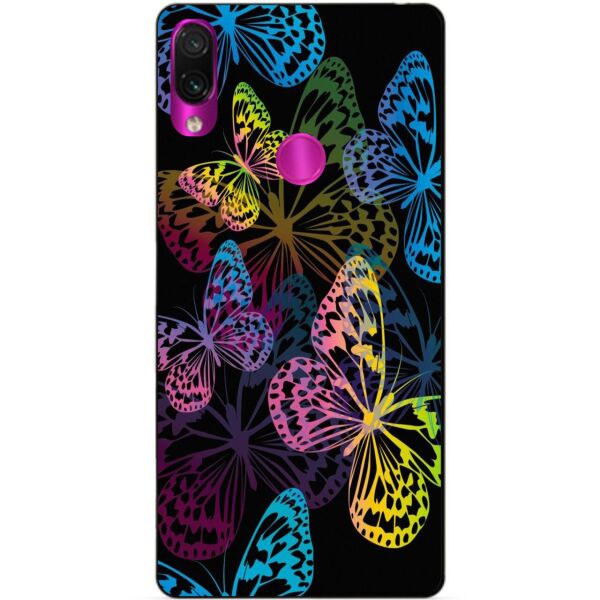 

Чехол силиконовый Candy для Xiaomi Redmi 7 с рисунком Неоновые бабочки
