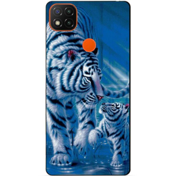 

Силиконовый бампер чехол Candy для Xiaomi Redmi 9c с рисунком Тигры