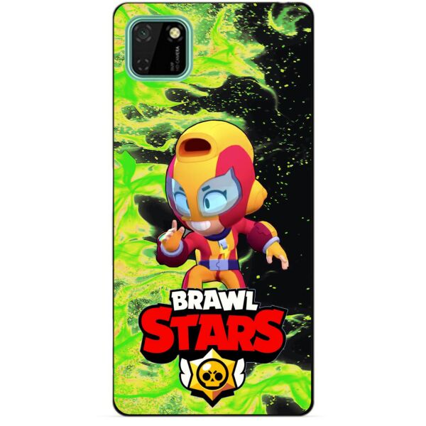

Силиконовый чехол бампер Candy для Huawei Y5p с героем Бравл Старс Макс