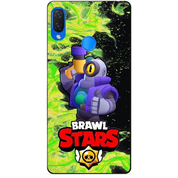 

Силиконовый бампер чехол Candy для Huawei P Smart Plus с Героем Brawl Stars Рико