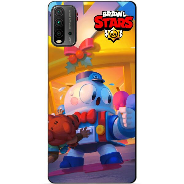 

Силиконовый бампер чехол Candy для Xiaomi Redmi 9T Бравл Старс Веселые каникулы Лу
