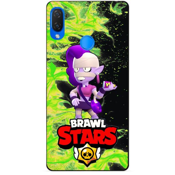 

Силиконовый бампер чехол Candy для Huawei P Smart Plus с Героем Brawl Stars Эмз