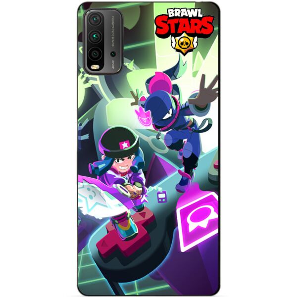 

Силиконовый бампер чехол Candy для Xiaomi Redmi 9T Бравл Старс Горячая зона Биби Тара