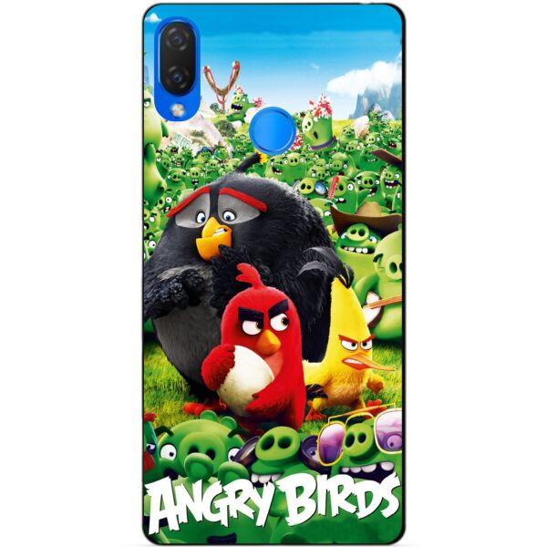 

Силиконовый бампер чехол Candy для Huawei P Smart Plus с рисунком Angry Birds Свиньи