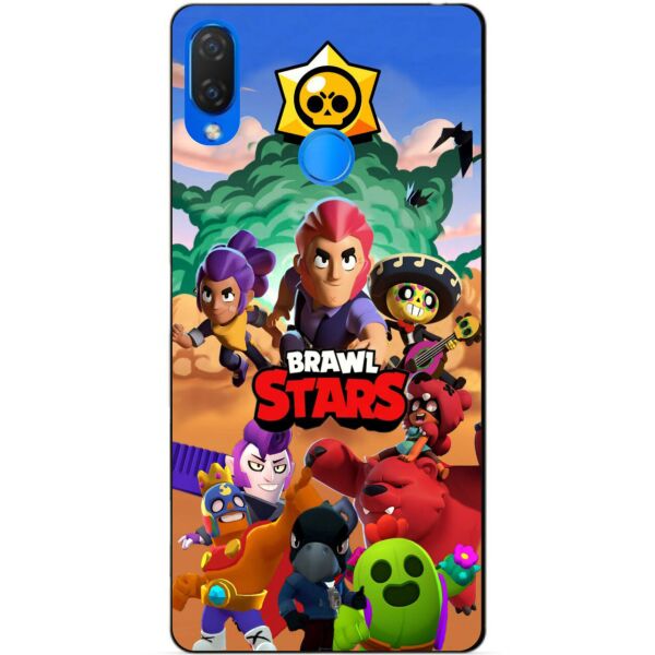 

Силиконовый бампер чехол Candy для Huawei P Smart Plus с рисунком Brawl Stars