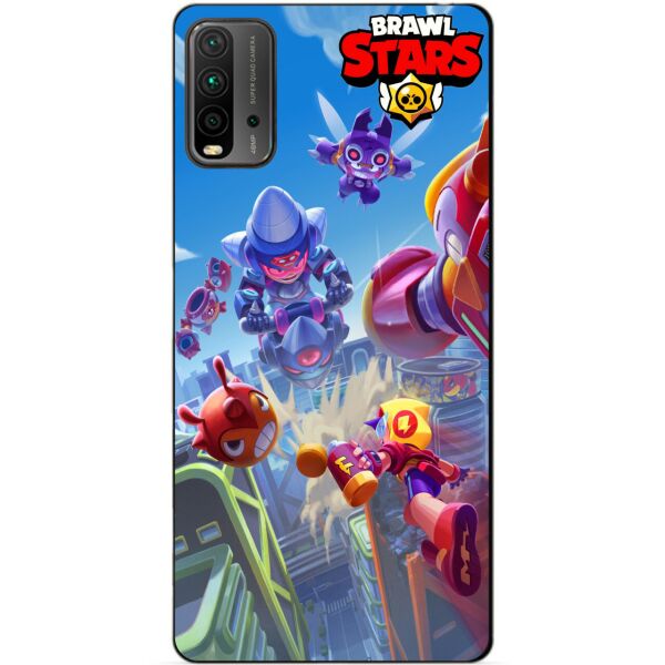 

Силиконовый бампер чехол Candy для Xiaomi Redmi 9T Бравл Старс Лето с Монстрами