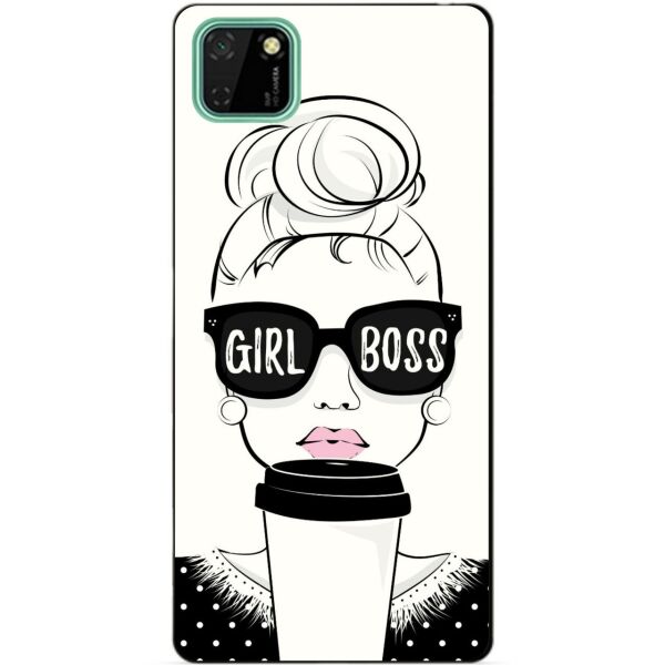 

Силиконовый чехол бампер Candy для Huawei Y5p с рисунком Girl Boss