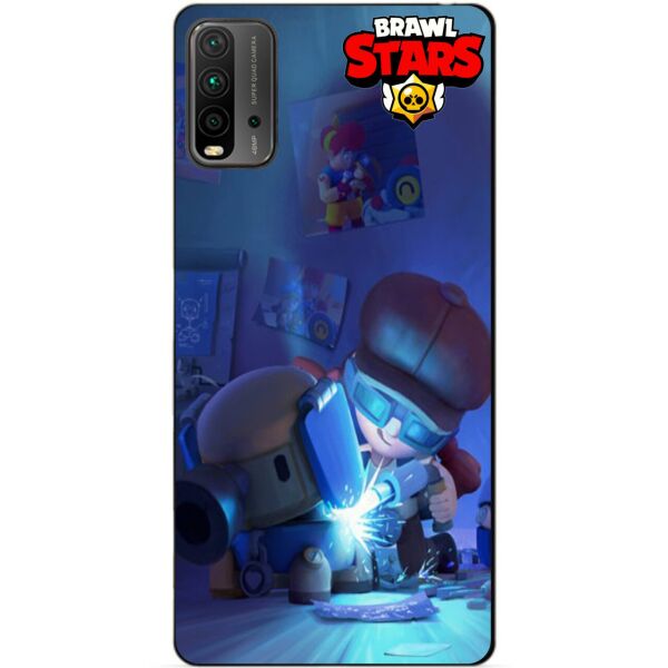 

Силиконовый бампер чехол Candy для Xiaomi Redmi 9T Бравл Старс Роборубка Джесси