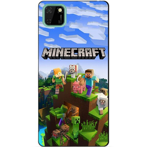 

Силиконовый чехол бампер Candy для Huawei Y5p с рисунком Mineсraft