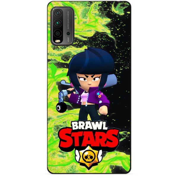 

Силиконовый бампер чехол Candy для Xiaomi Redmi 9T с Героем Бравл Старс Биби