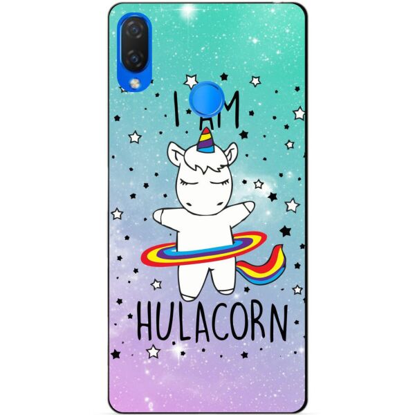 

Силиконовый бампер чехол Candy для Huawei P Smart Plus с рисунком Единорог