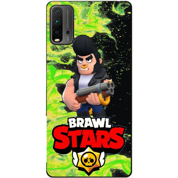

Силиконовый бампер чехол Candy для Xiaomi Redmi 9T с Героем Бравл Старс Булл