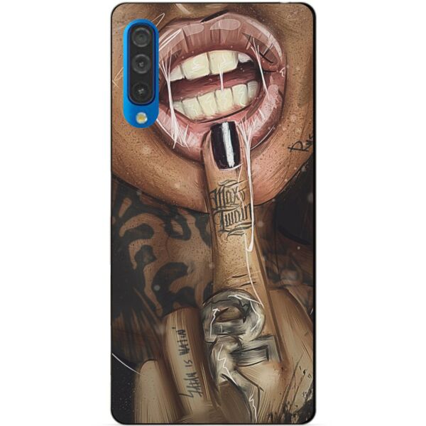 

Силиконовый бампер чехол Candy для Samsung A50 2019 Galaxy A505f с рисунком Swag
