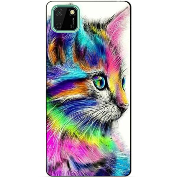 

Силиконовый чехол бампер Candy для Huawei Y5p с рисунком Акварельный котик